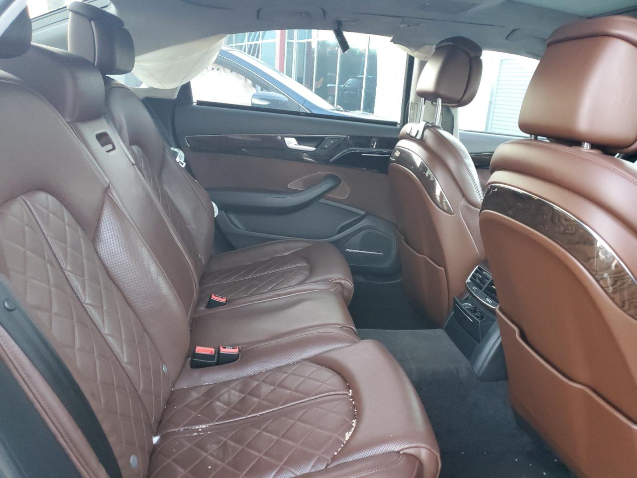 2014 Audi A8 VIN WAURMAFD7EN005005 Copart auction photo, side / front end damage thumbnail 10