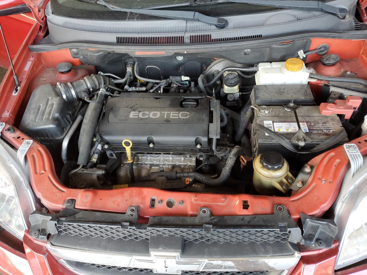 2010 Chevrolet Aveo VIN KL1TD5DE3AB123731 Copart auction photo, front end damage thumbnail 11