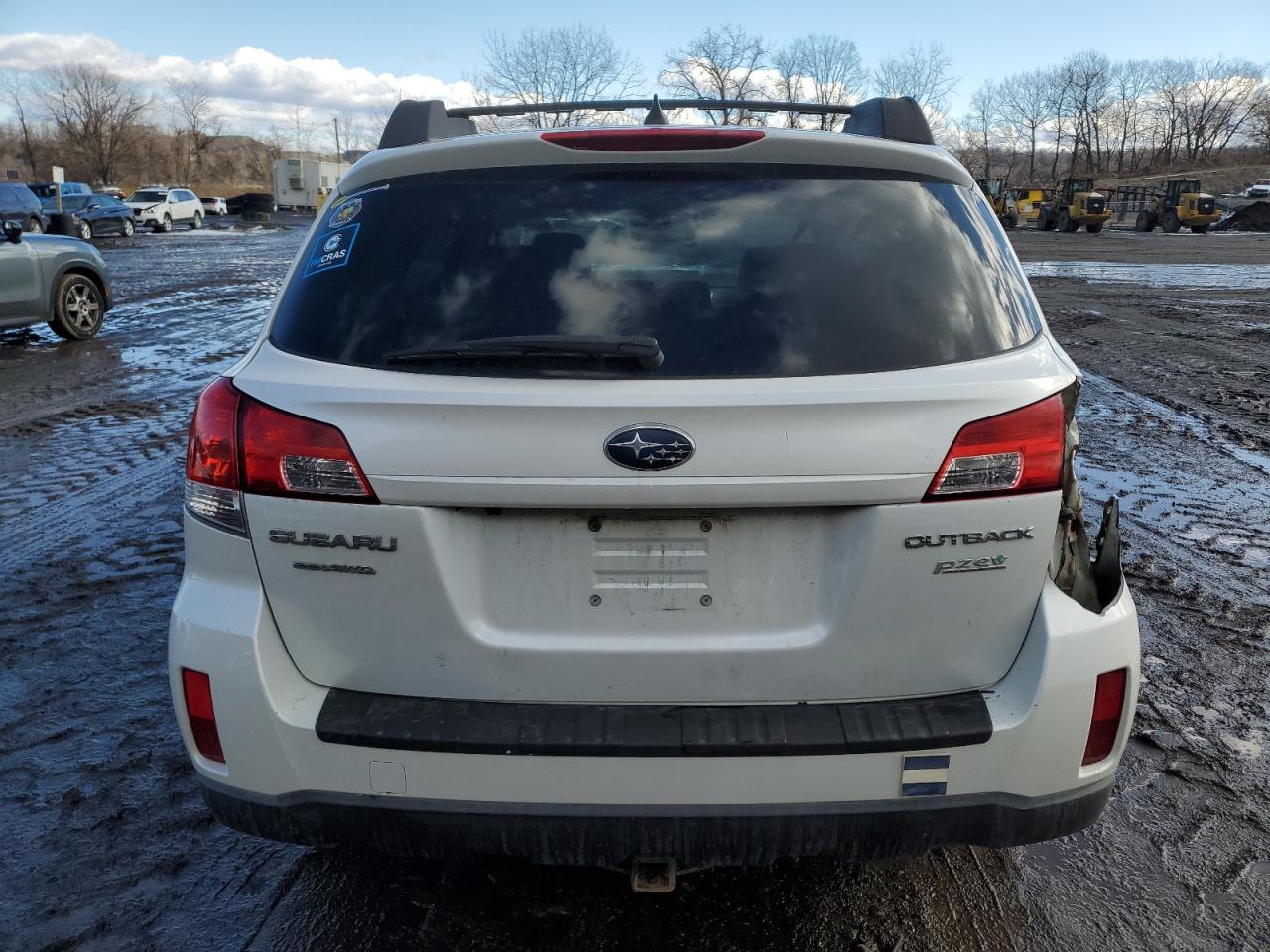2011 Subaru Outback VIN 4S4BRBKC5B3443050 Copart auction photo, rear end damage thumbnail 6