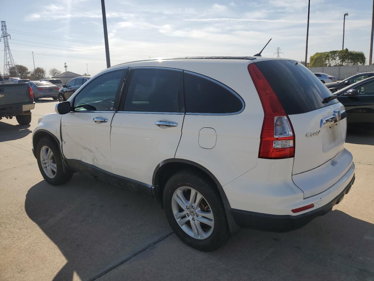 2011 Honda CR-V VIN 5J6RE3H57BL055938 Copart auction photo, side / front end damage thumbnail 2