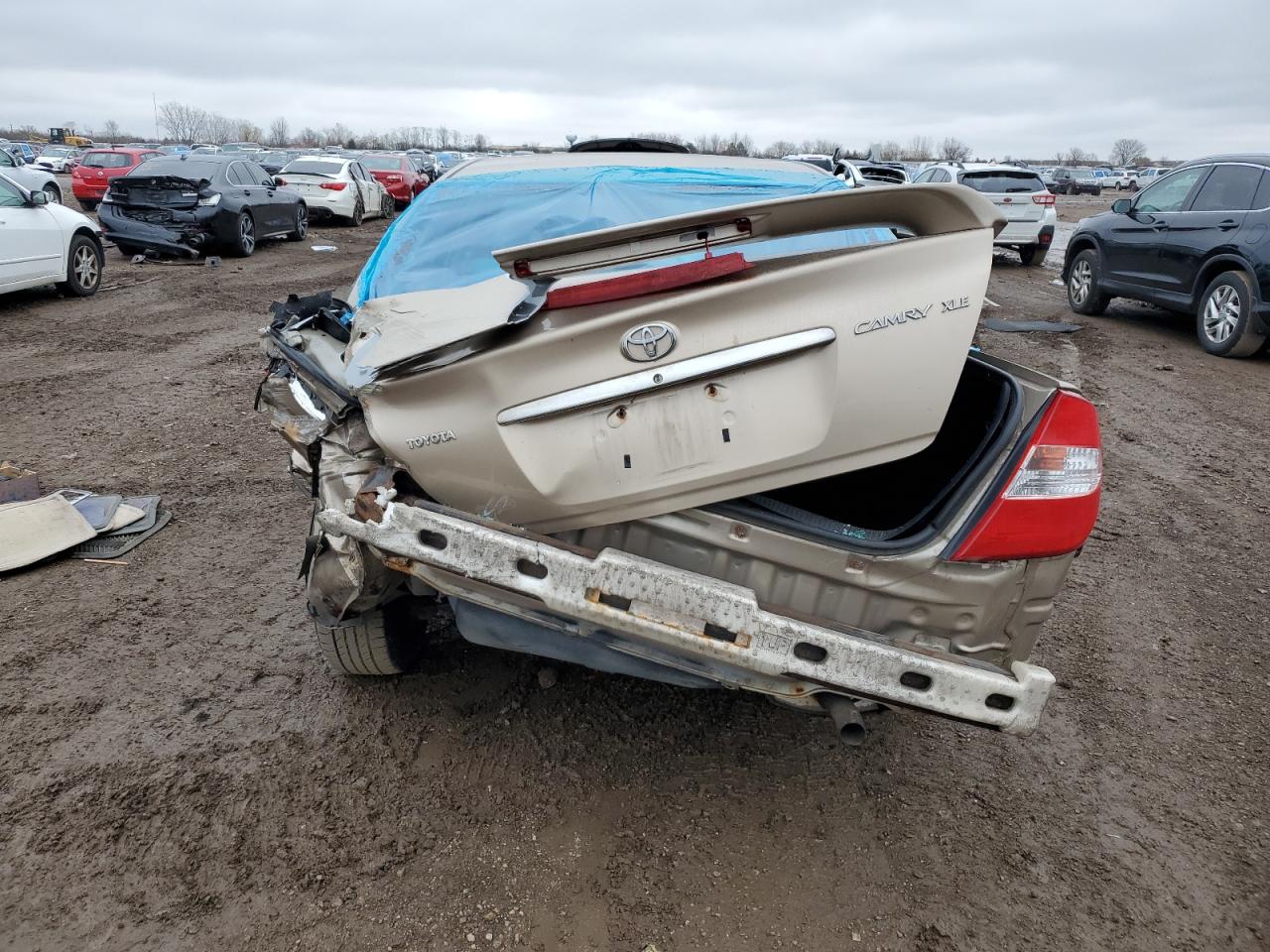 2002 Toyota Camry VIN 4T1BE32K62U073648 Copart auction photo, rear end damage thumbnail 6