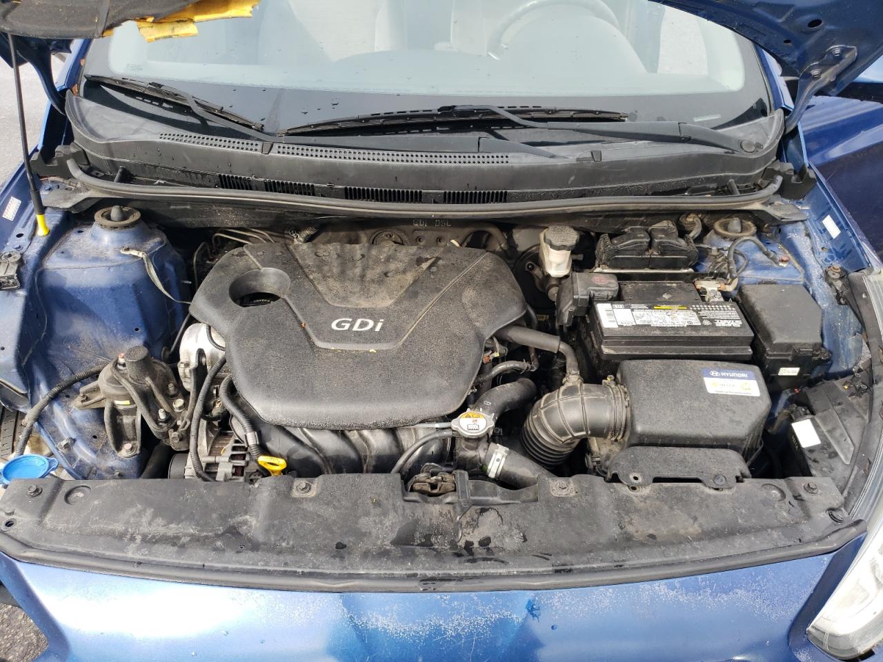 2015 Hyundai Accent VIN KMHCT4AE8FU878357 Copart auction photo, front end / side damage thumbnail 13