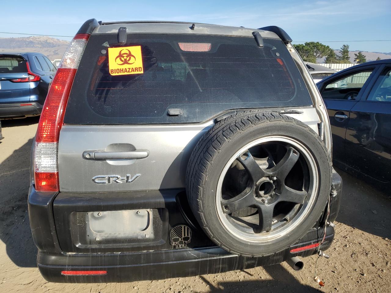 2005 Honda CR-V VIN JHLRD685X5C016942 Copart auction photo, all over damage thumbnail 6