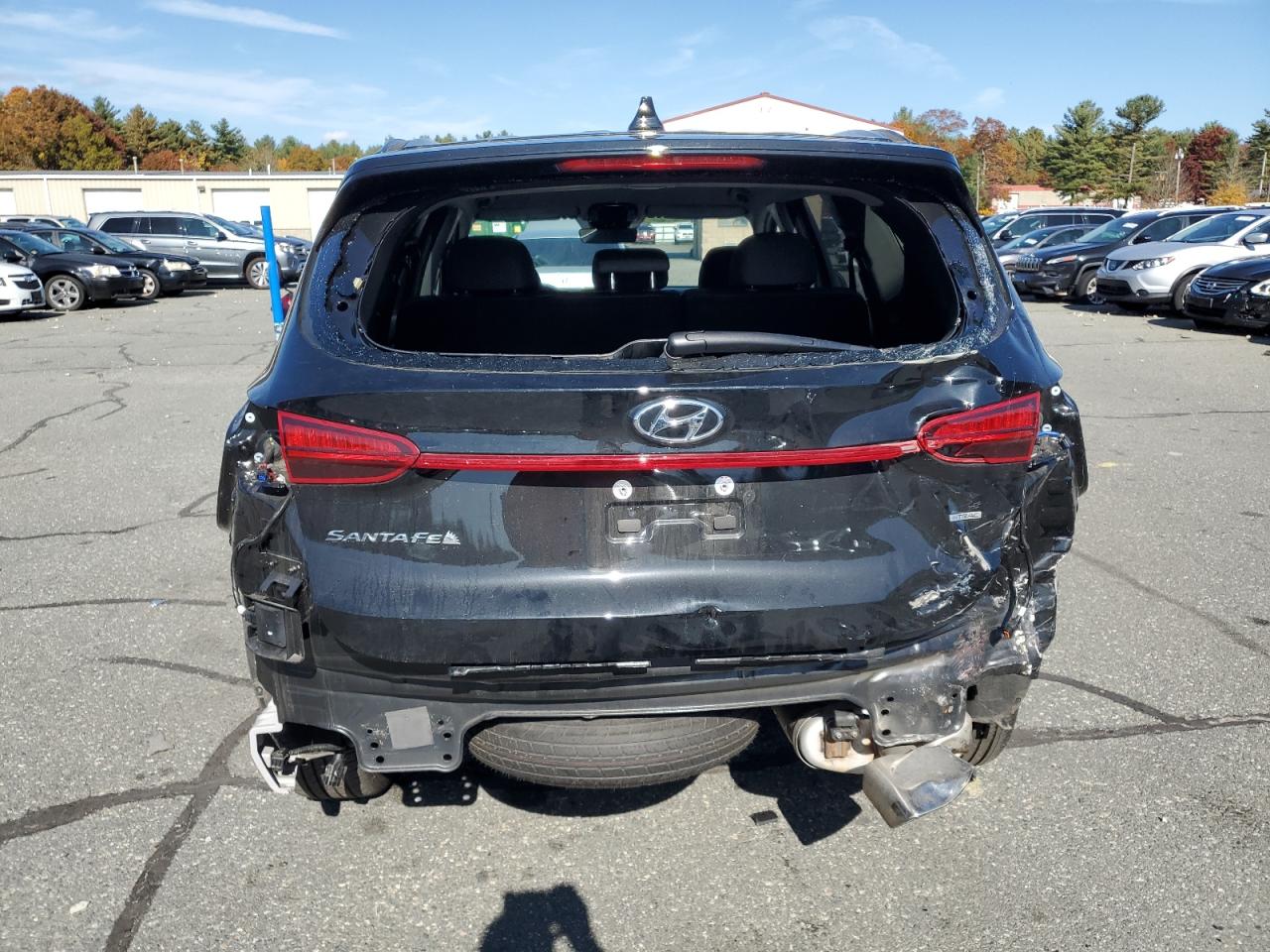 2023 Hyundai Santa Fe VIN 5NMS1DAJ5PH621829 Copart auction photo, rear end damage thumbnail 6