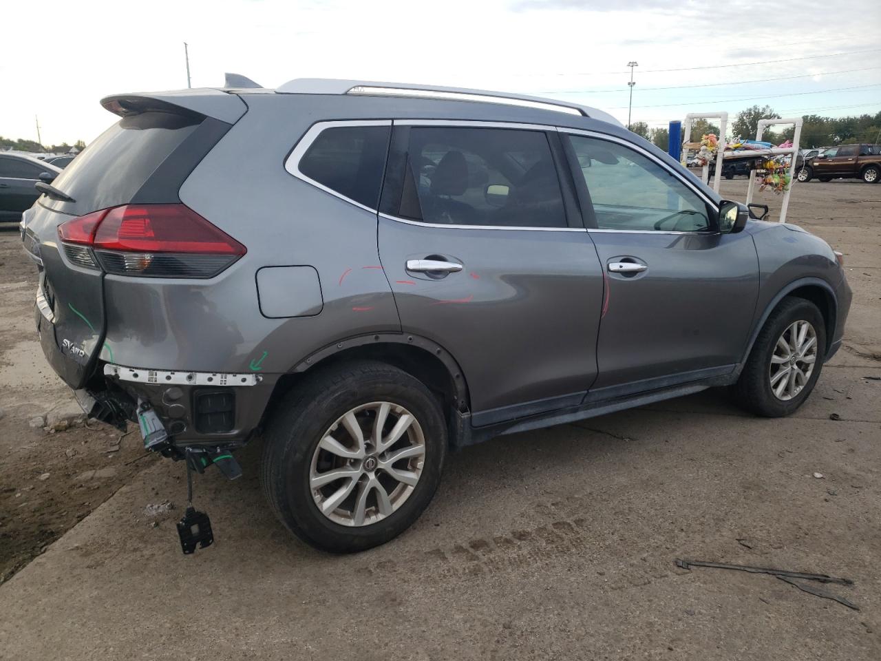 2020 Nissan Rogue VIN KNMAT2MVXLP539265 Copart auction photo, rear end damage thumbnail 3