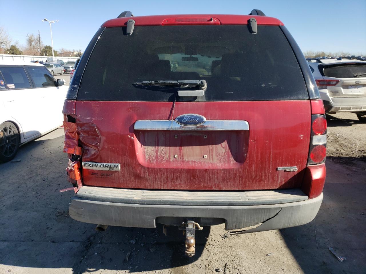 2006 Ford Explorer VIN 1FMEU73E96UB74060 Copart auction photo, rear end / hail damage thumbnail 6