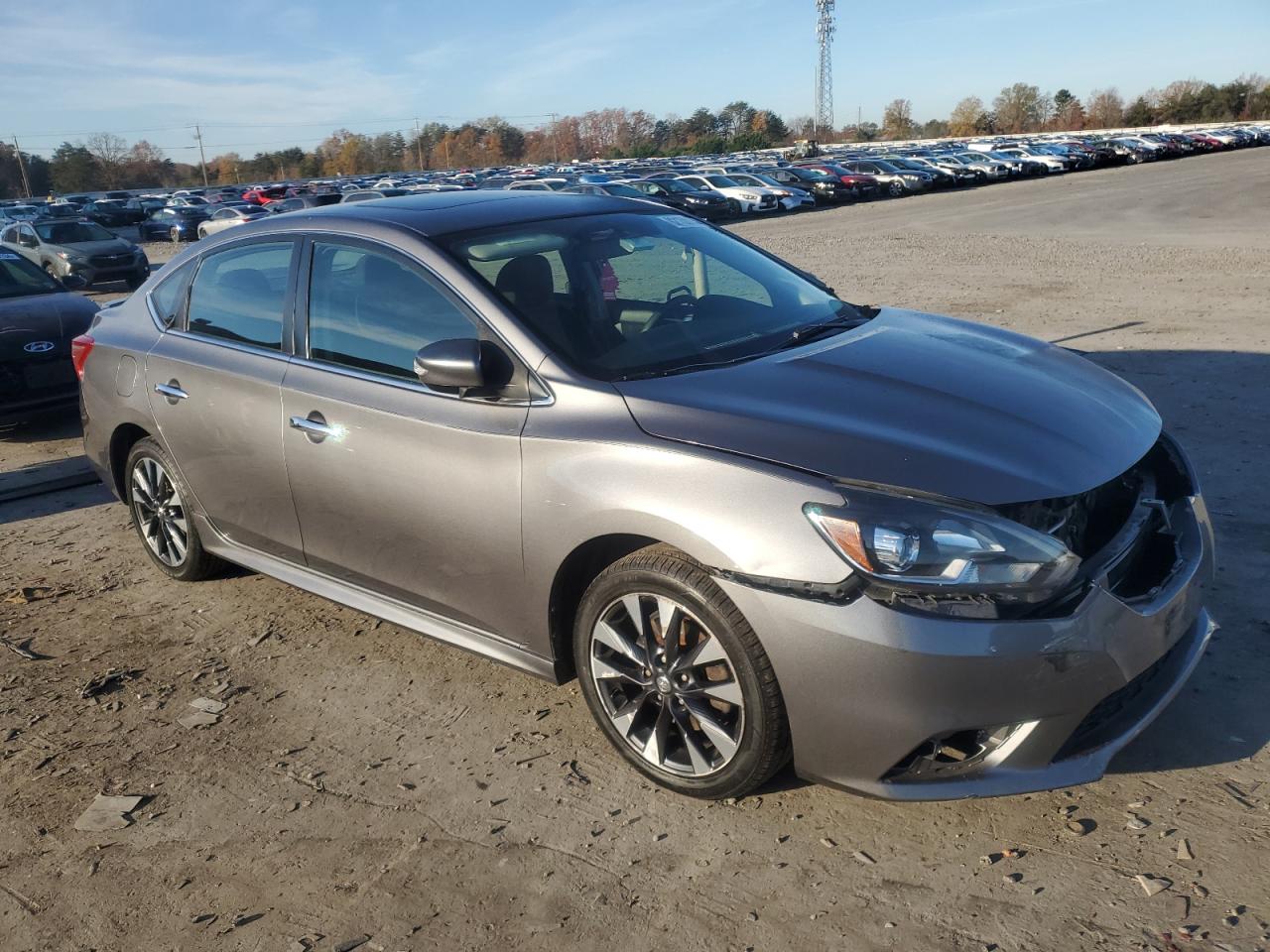 2017 Nissan Sentra VIN 3N1CB7AP2HY371080 Copart auction photo, front end / side damage thumbnail 4
