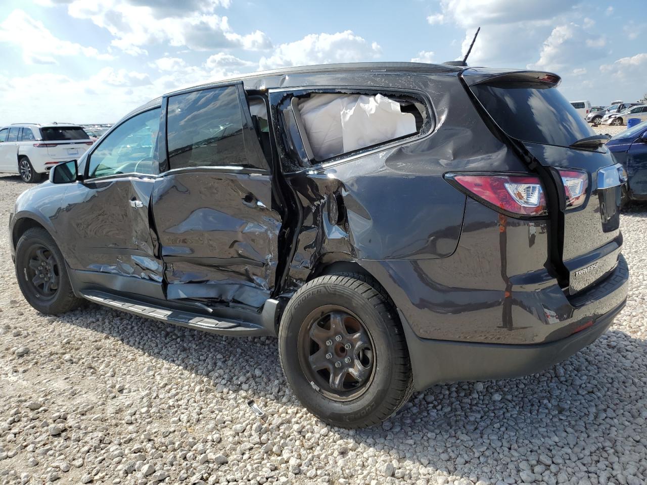 2017 Chevrolet Traverse VIN 1GNKRFED9HJ206136 Copart auction photo, all over damage thumbnail 2