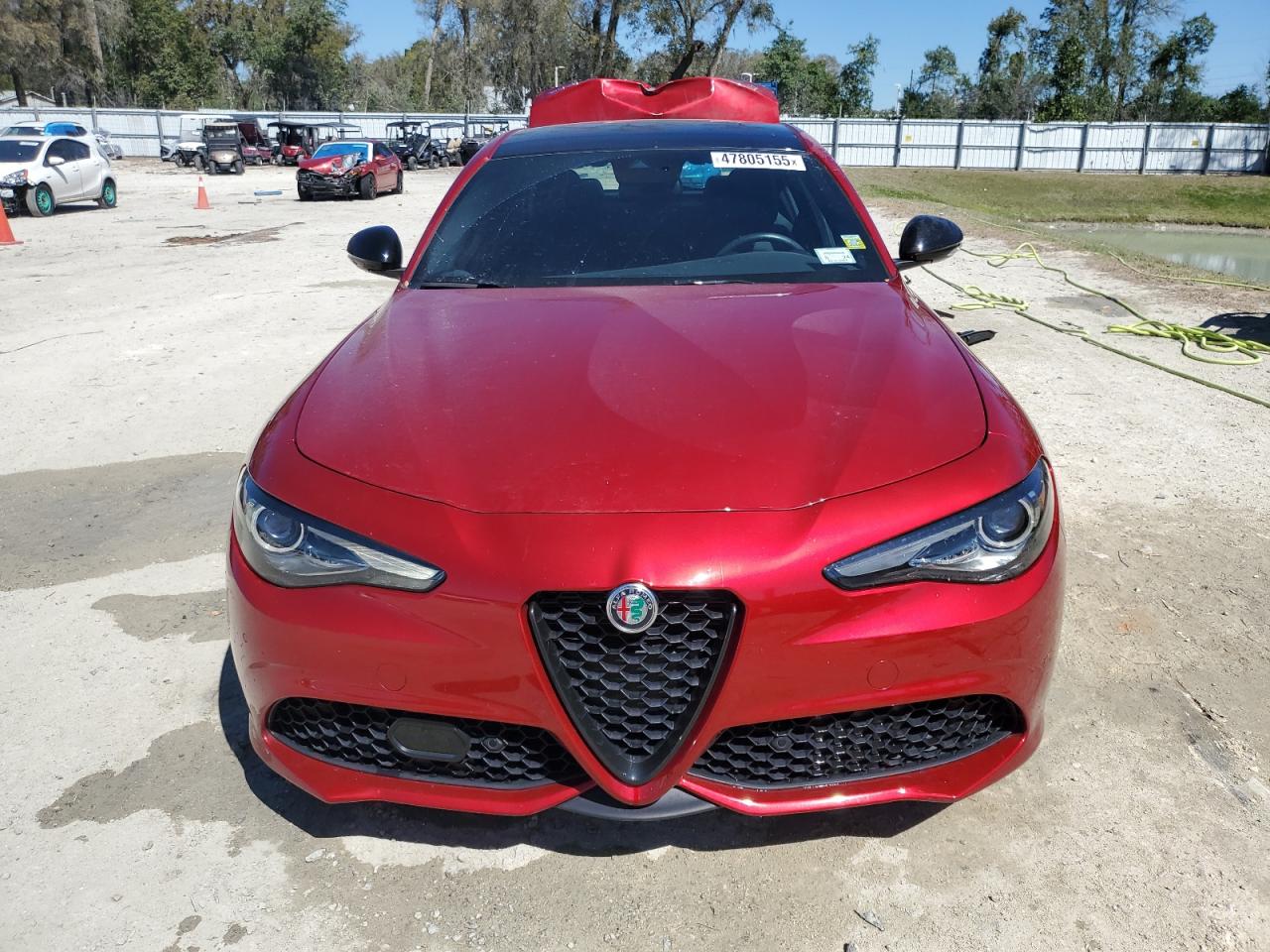 2022 Alfa Romeo Giulia VIN ZARFANBN0N7660752 Copart auction photo, rear end damage thumbnail 5