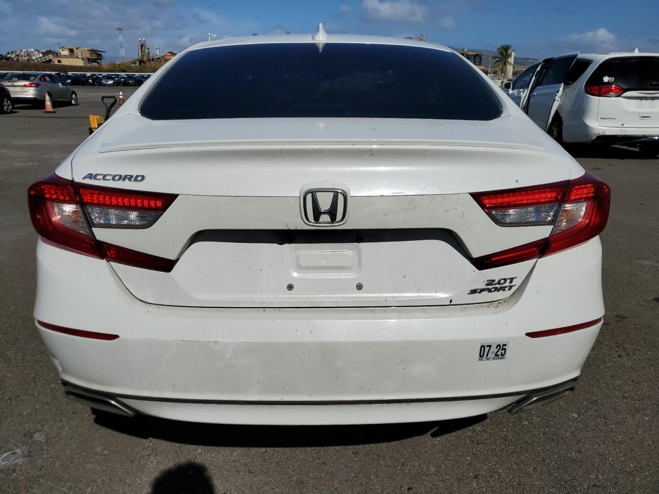 2020 Honda Accord VIN 1HGCV2F36LA006719 Copart auction photo, rollover damage thumbnail 6