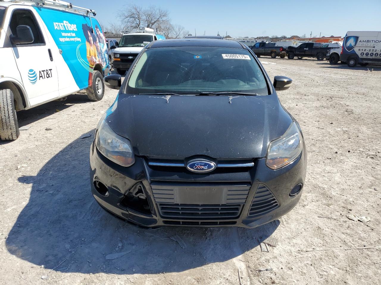 2014 Ford Focus VIN 1FADP3K2XEL292846 Copart auction photo, side / front end damage thumbnail 5