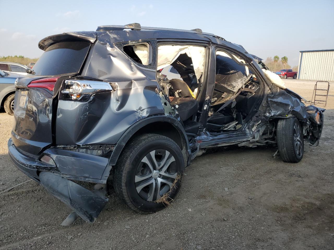 2017 Toyota RAV 4 VIN JTMZFREV0HJ138738 Copart auction photo, all over damage thumbnail 3