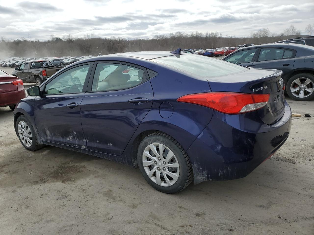 2013 Hyundai Elantra VIN 5NPDH4AE7DH198967 Copart auction photo, front end damage thumbnail 2