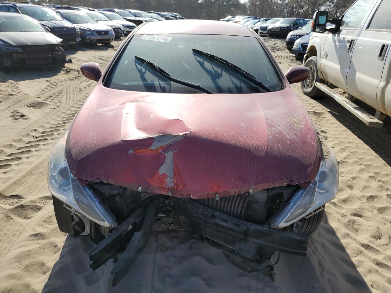 2011 Hyundai Sonata VIN 5NPEB4AC0BH149577 Copart auction photo, front end damage thumbnail 5