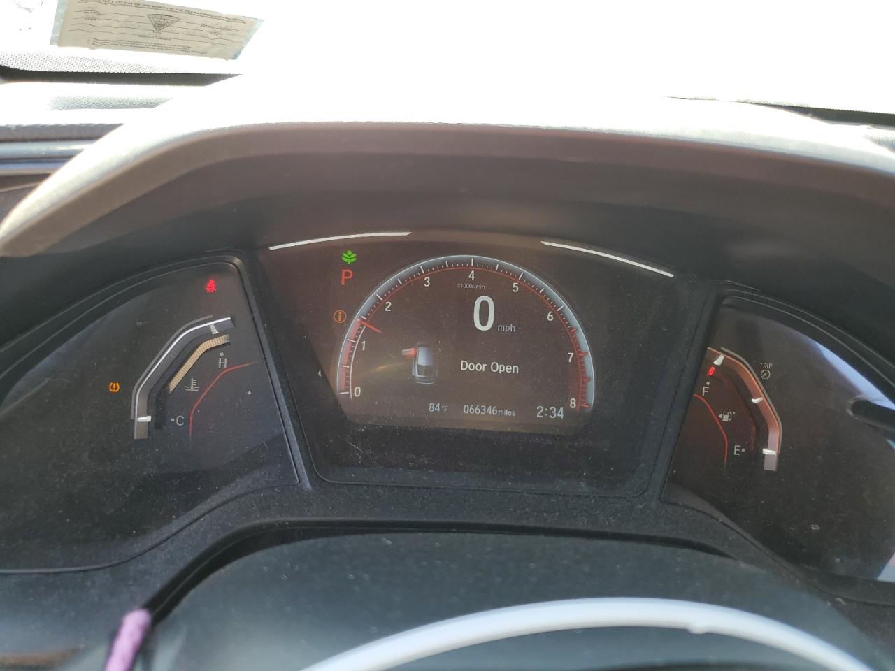 2021 Honda Civic VIN SHHFK7H40MU225142 Copart auction photo, rear end damage thumbnail 9