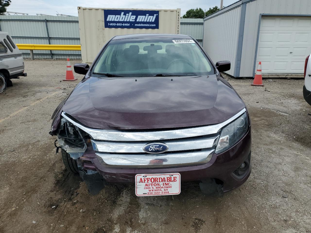 2012 Ford Fusion VIN 3FAHP0HA9CR437565 Copart auction photo, front end damage thumbnail 5