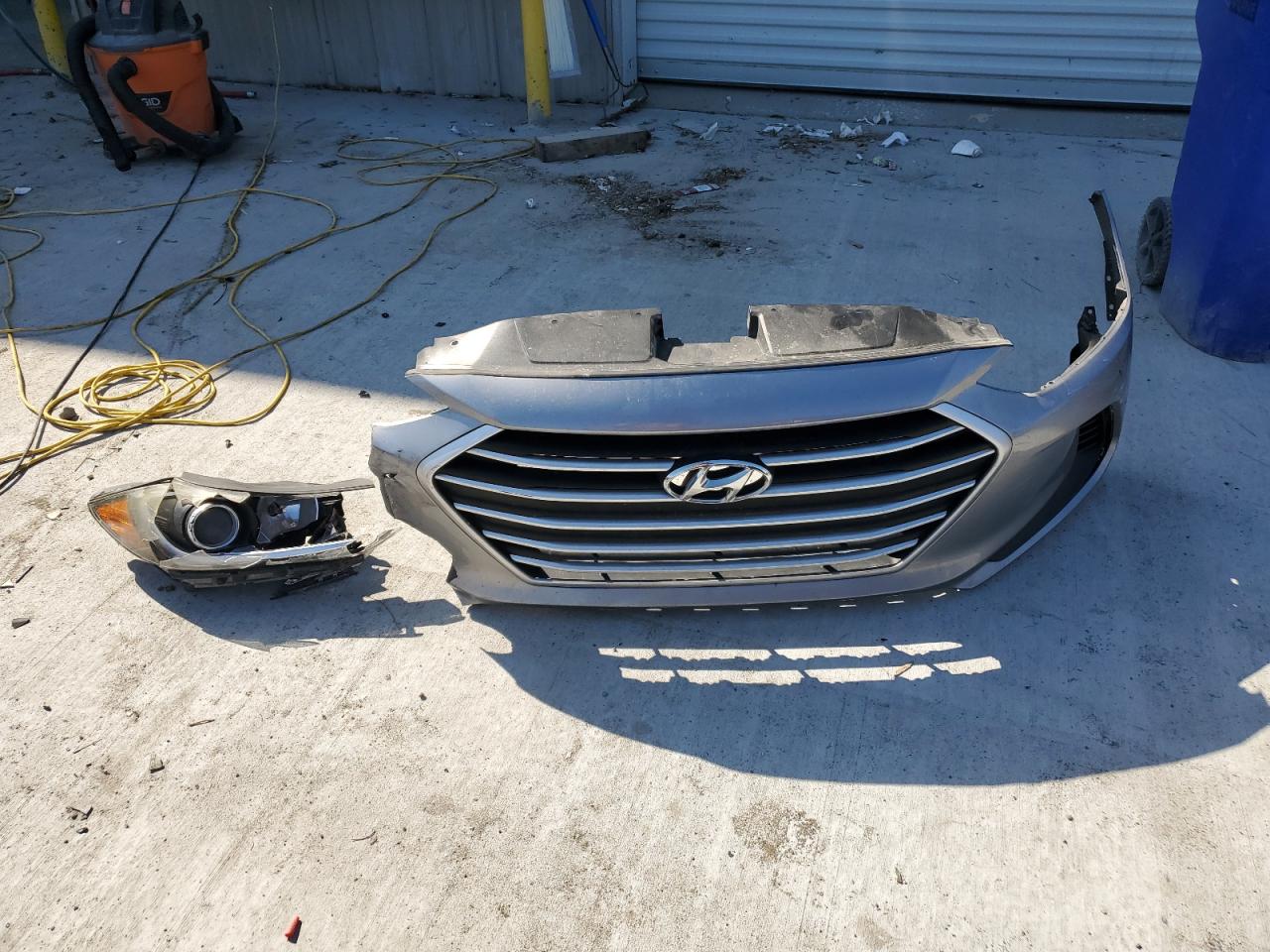 2017 Hyundai Elantra VIN 5NPD74LF2HH127903 Copart auction photo, front end / side damage thumbnail 12