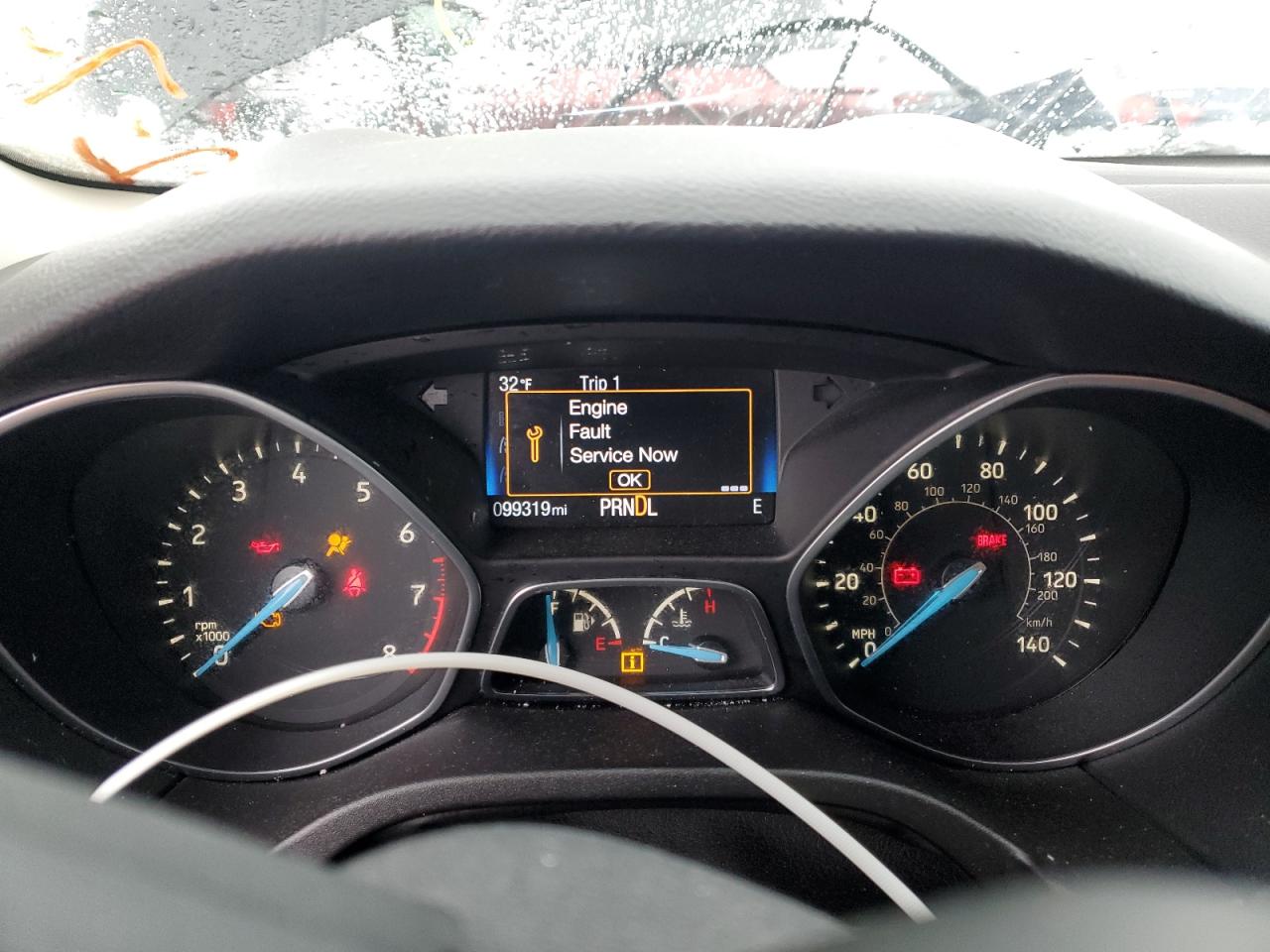 2016 Ford Focus VIN 1FADP3F20GL208871 Copart auction photo, front end / side damage thumbnail 9