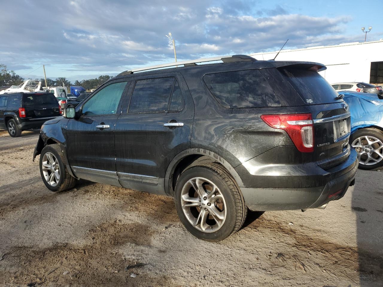 2014 Ford Explorer VIN 1FM5K8F83EGB89183 Copart auction photo, front end / side damage thumbnail 2