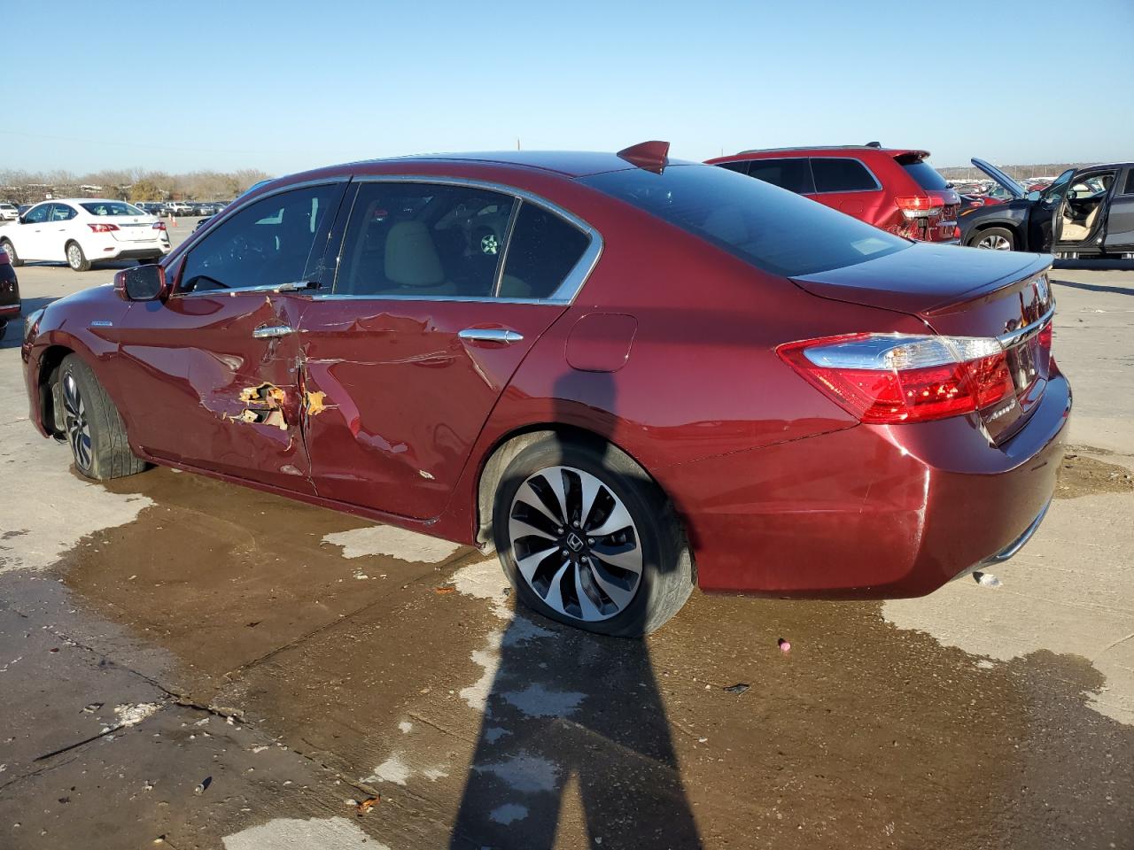 2015 Honda Accord VIN 1HGCR6F51FA011182 Copart auction photo, side / hail damage thumbnail 2