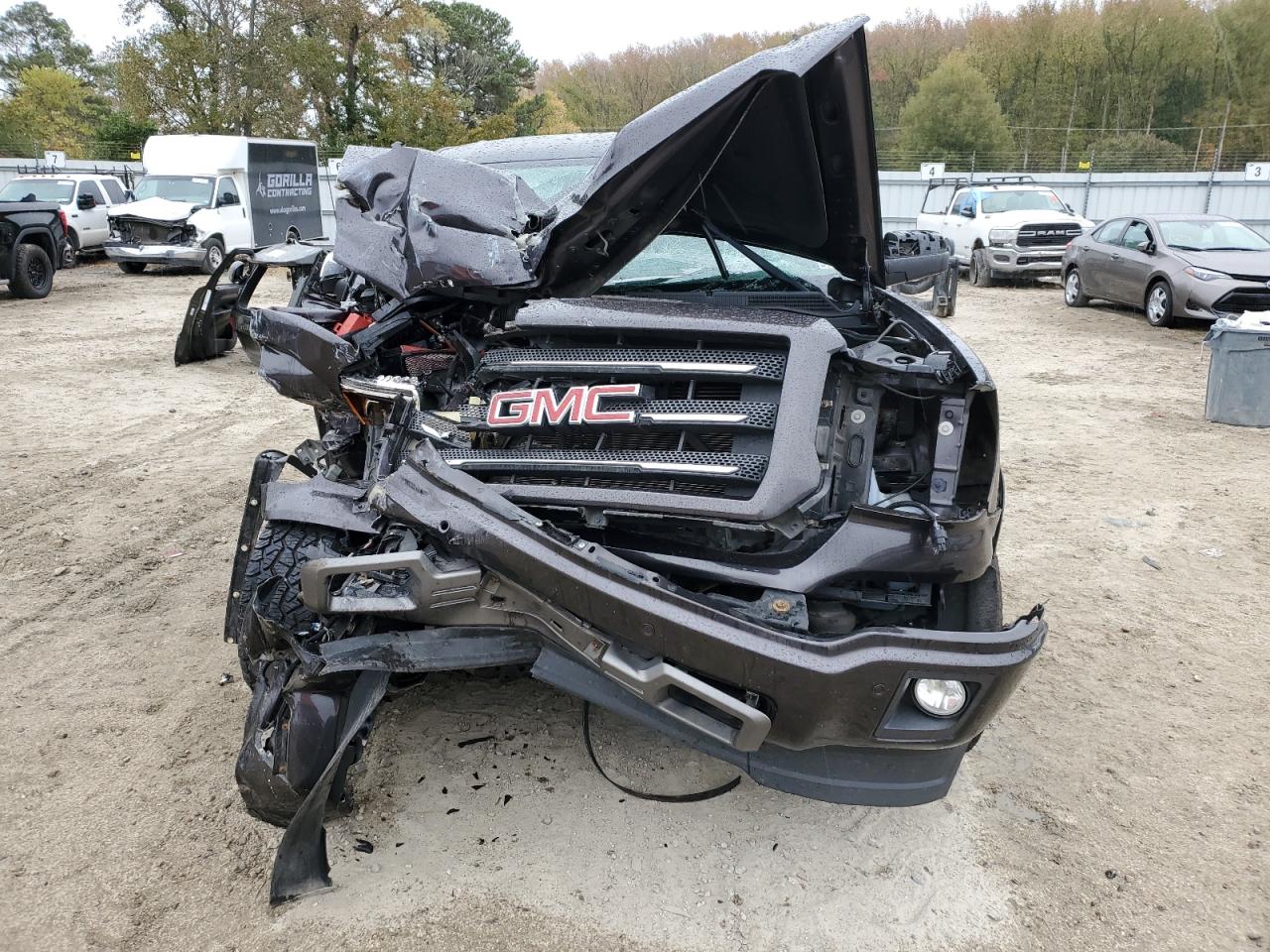 2014 GMC Sierra VIN 3GTU2VEC3EG458100 Copart auction photo, front end / rear end damage thumbnail 5