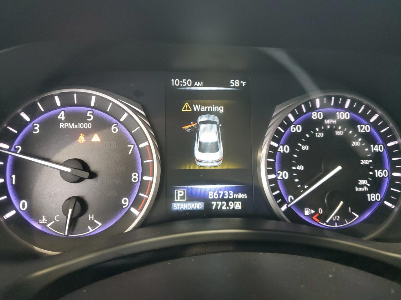 2017 Infiniti Q50 VIN JN1EV7AR7HM838322 Copart auction photo, front end / minor dent/scratches damage thumbnail 9