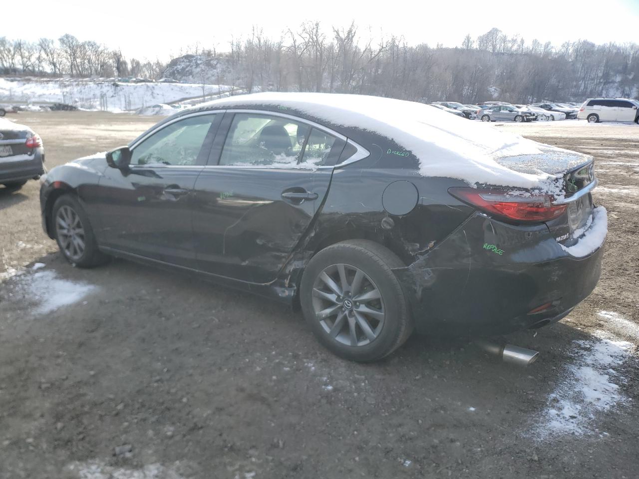 2020 Mazda 6 VIN JM1GL1UM2L1520871 Copart auction photo, rear end / side damage thumbnail 2