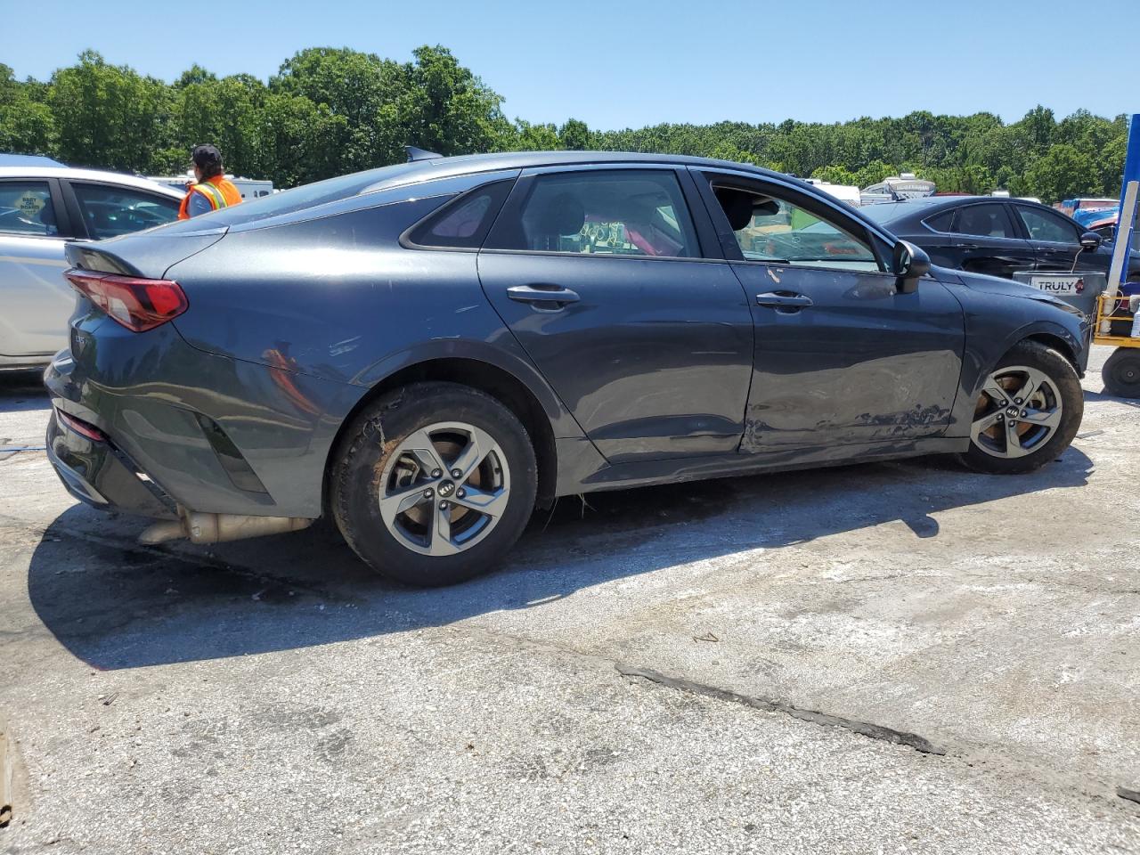 2021 KIA K5 VIN 5XXG14J20MG015413 Copart auction photo, all over damage thumbnail 3