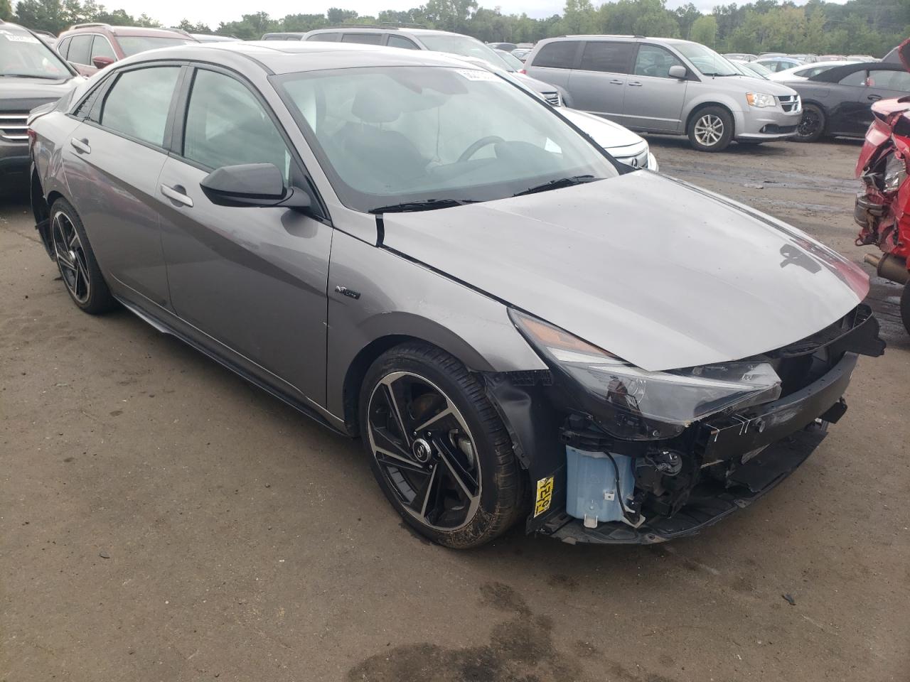 2023 Hyundai Elantra VIN KMHLR4AF1PU433001 Copart auction photo, all over damage thumbnail 4
