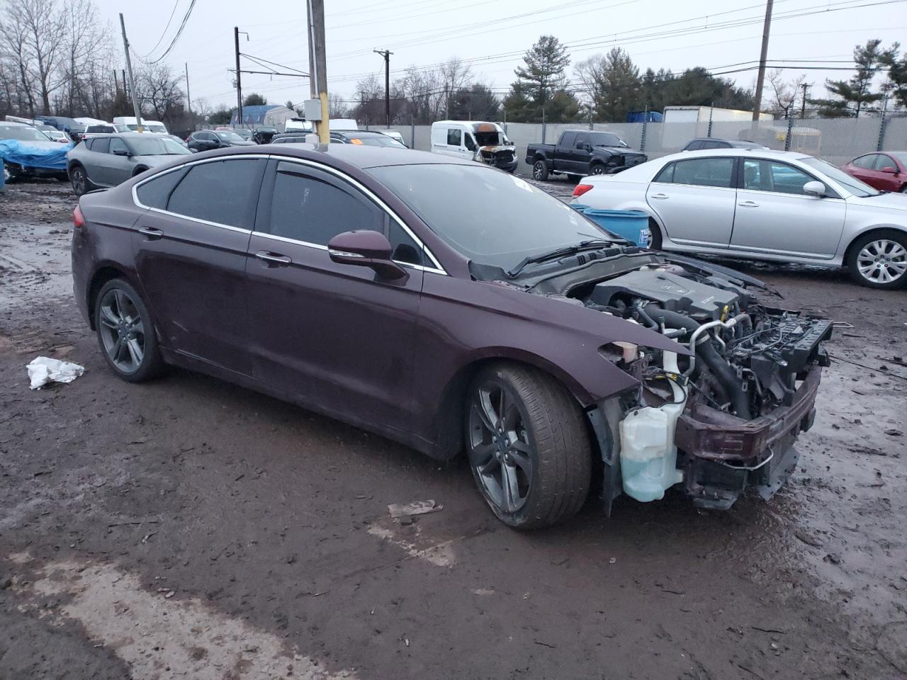 2017 Ford Fusion VIN 3FA6P0VPXHR302344 Copart auction photo, front end damage thumbnail 4