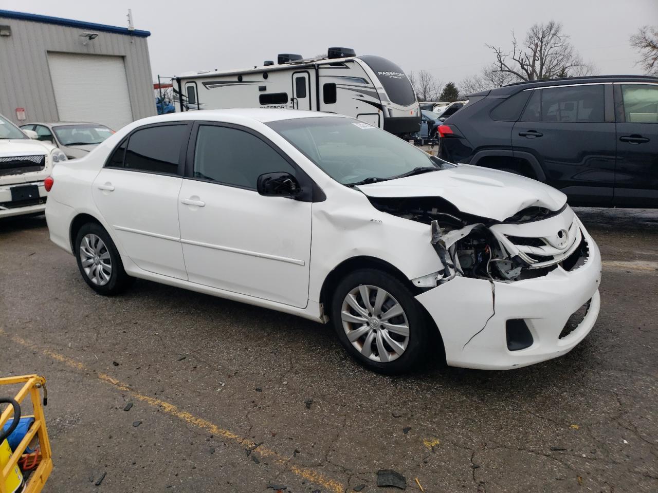 2012 Toyota Corolla VIN 2T1BU4EE3CC791692 Copart auction photo, front end / hail damage thumbnail 4