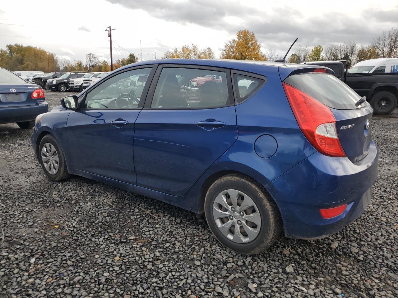 2017 Hyundai Accent VIN KMHCT5AE8HU311638 Copart auction photo, vandalism / side damage thumbnail 2