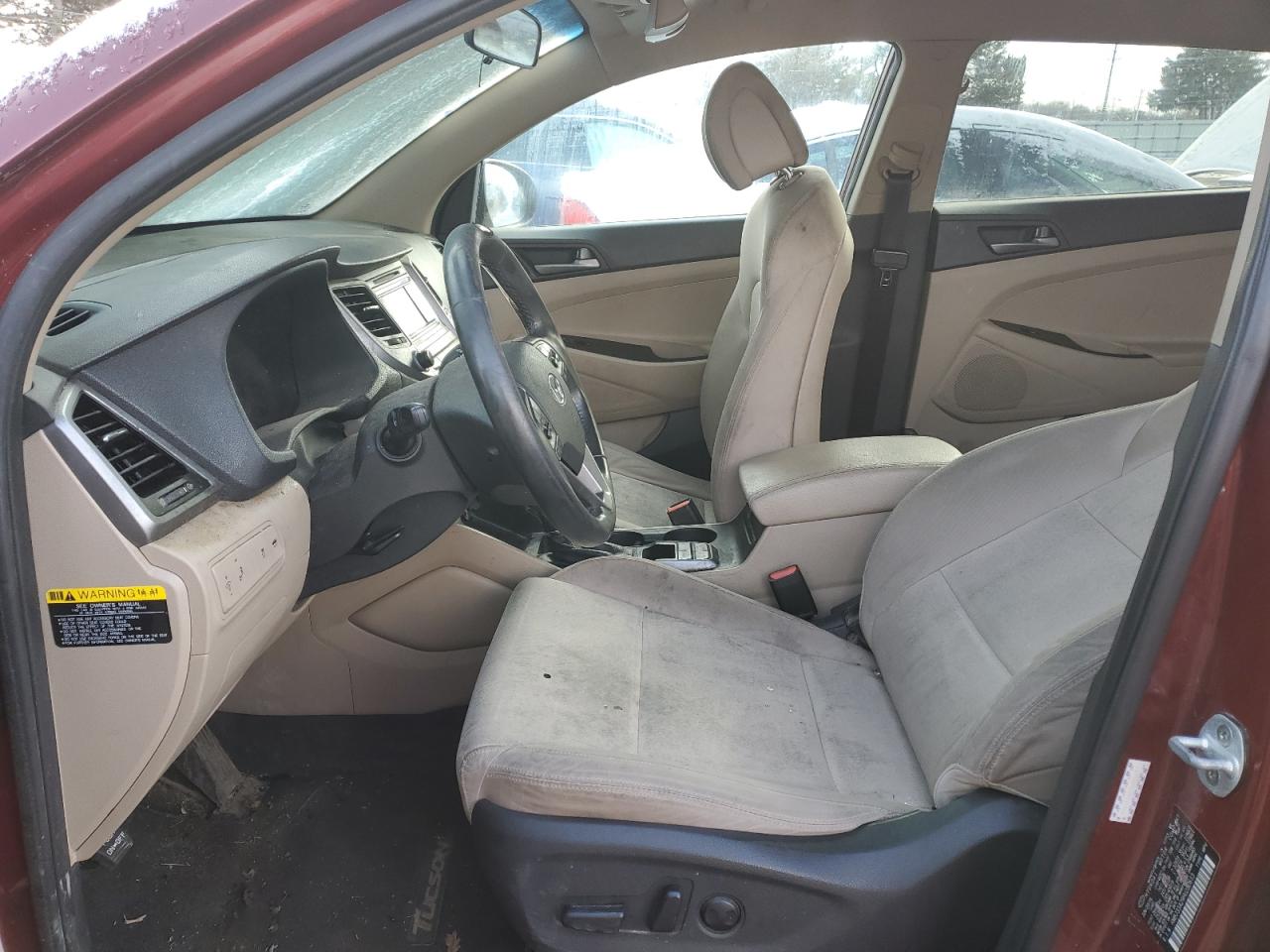 2017 Hyundai Tucson VIN KM8J33A29HU280613 Copart auction photo, front end damage thumbnail 7