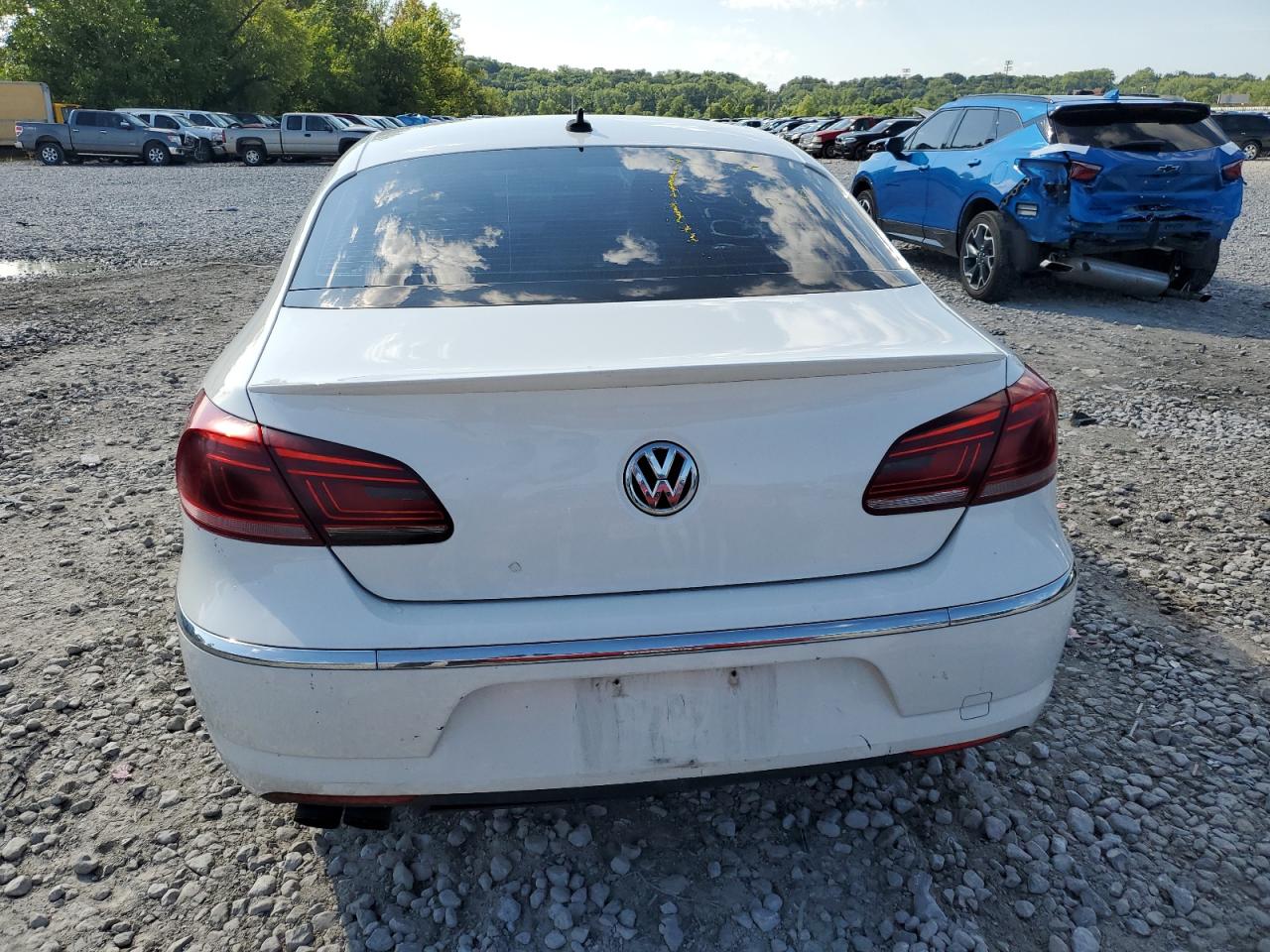 2013 Volkswagen Passat CC VIN WVWBP7AN7DE552661 Copart auction photo, front end / side damage thumbnail 6
