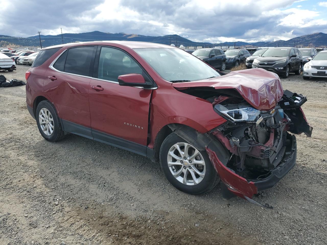 2018 Chevrolet Equinox VIN 2GNAXSEV2J6284988 Copart auction photo, front end / side damage thumbnail 4