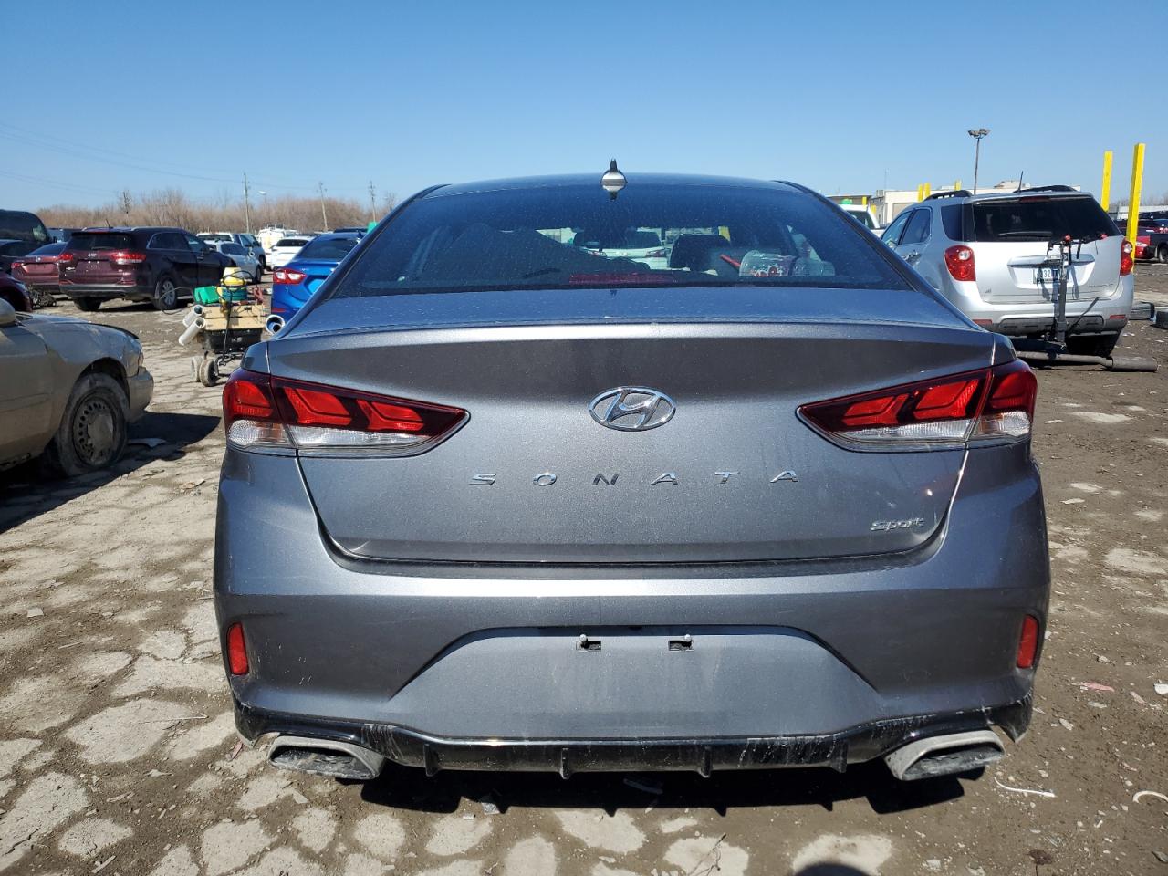 2018 Hyundai Sonata VIN 5NPE34AFXJH707344 Copart auction photo, front end / minor dent/scratches damage thumbnail 6