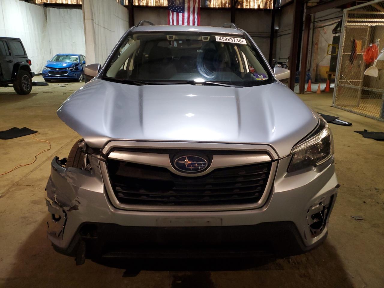 2020 Subaru Forester VIN JF2SKAJC1LH416180 Copart auction photo, front end / side damage thumbnail 5