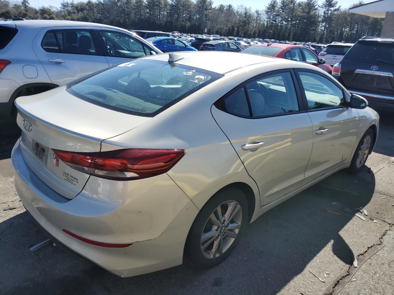 2017 Hyundai Elantra VIN KMHD84LFXHU430295 Copart auction photo, normal wear damage thumbnail 3