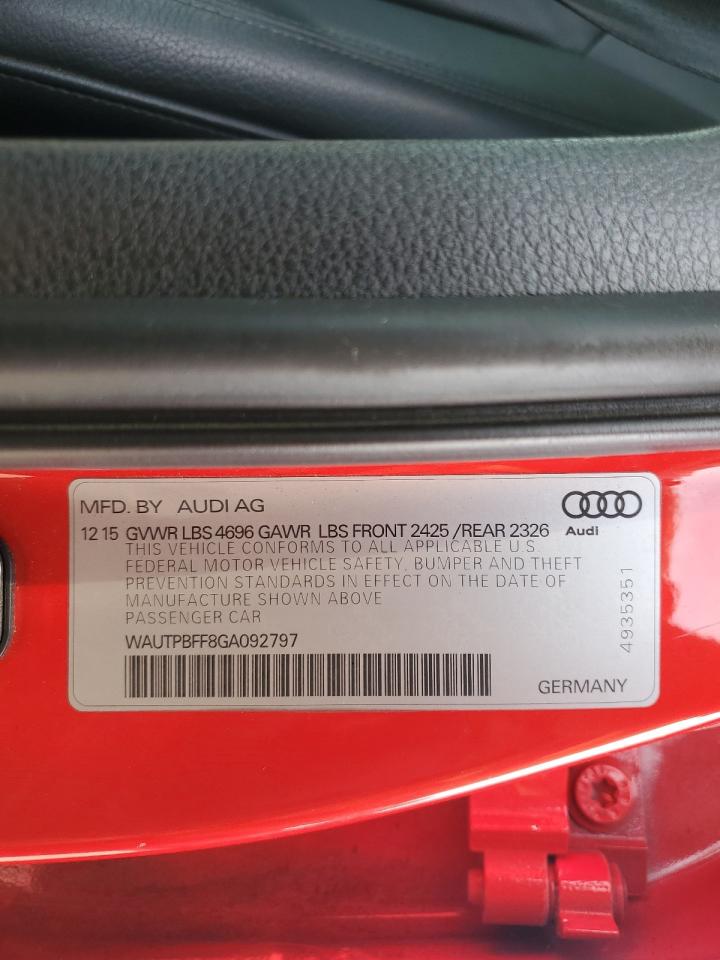2016 Audi A3 VIN WAUTPBFF8GA092797 Copart auction photo, rear end damage thumbnail 14