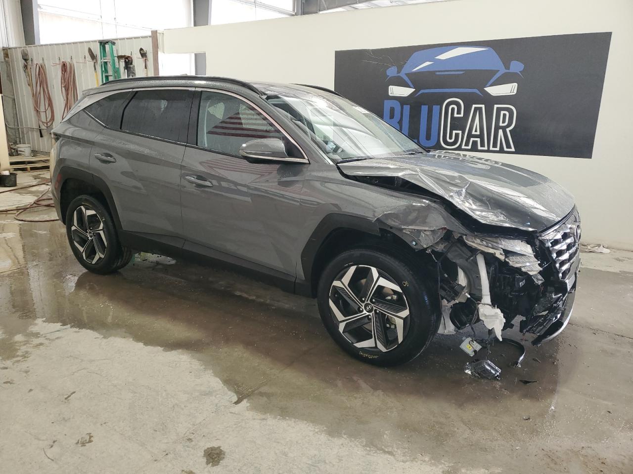 2024 Hyundai Tucson VIN 5NMJECDE0RH331171 Copart auction photo, front end / side damage thumbnail 4