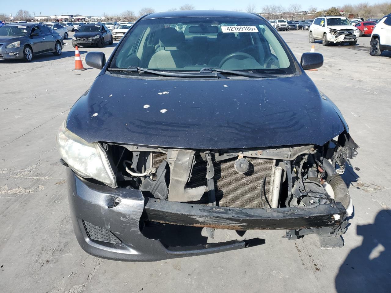 2009 Toyota Corolla VIN JTDBL40E999055378 Copart auction photo, front end damage thumbnail 5