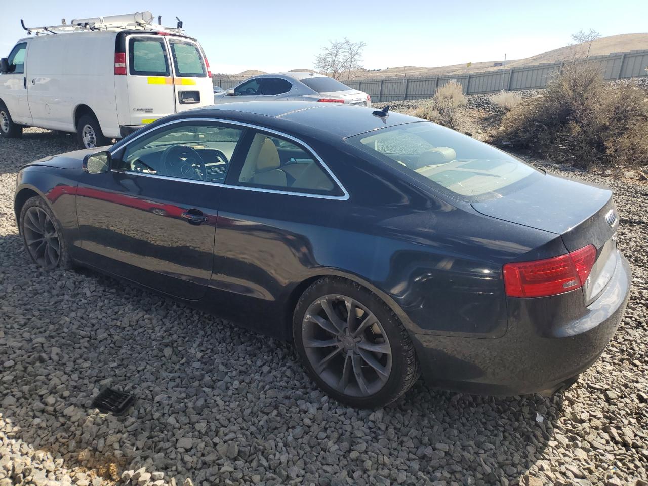 2013 Audi A5 VIN WAULFAFR8DA008173 Copart auction photo, front end / side damage thumbnail 2