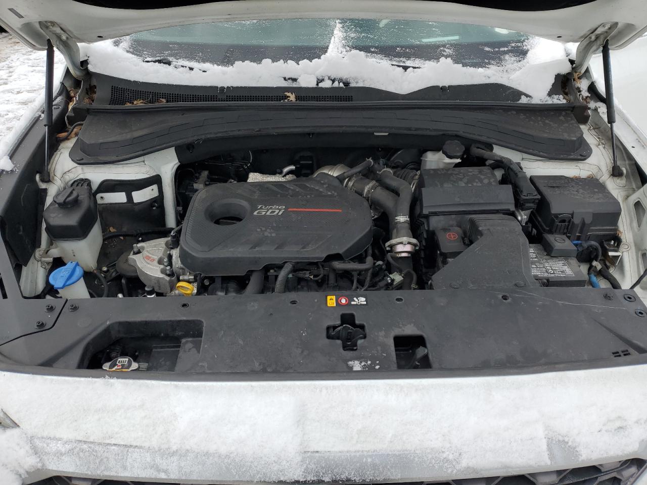 2019 Hyundai Santa Fe VIN 5NMS5CAA0KH085346 Copart auction photo, front end / side damage thumbnail 12