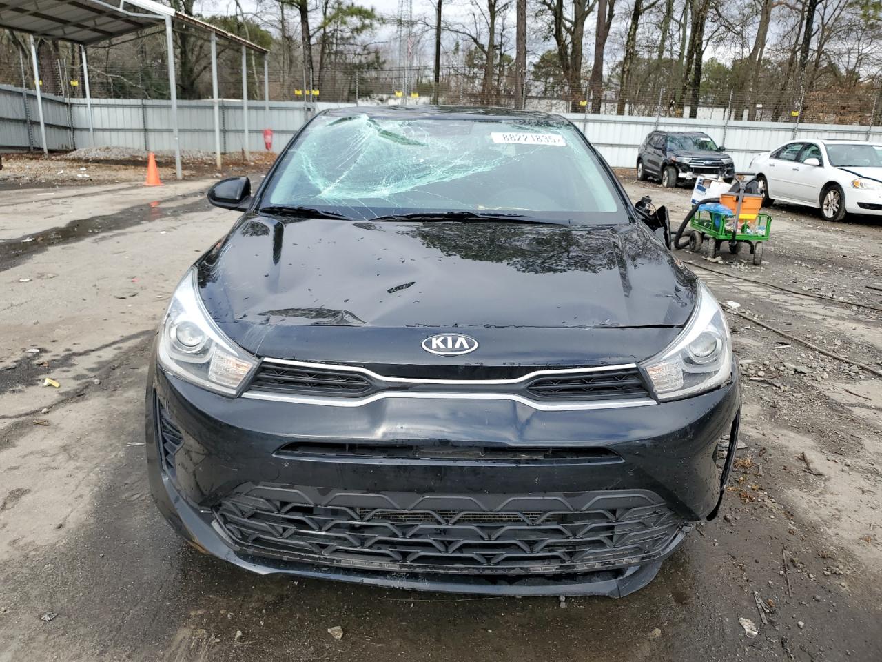 2021 KIA Rio VIN 3KPA24AD1ME426722 Copart auction photo, rollover damage thumbnail 5