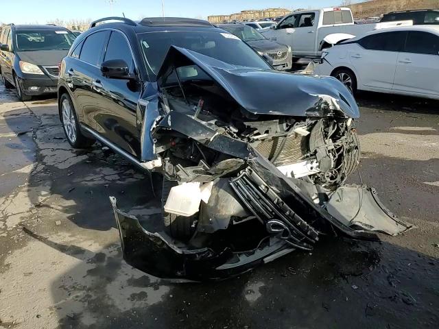 2015 Infiniti QX70 VIN JN8CS1MW8FM482380 Copart auction photo, front end damage thumbnail 14