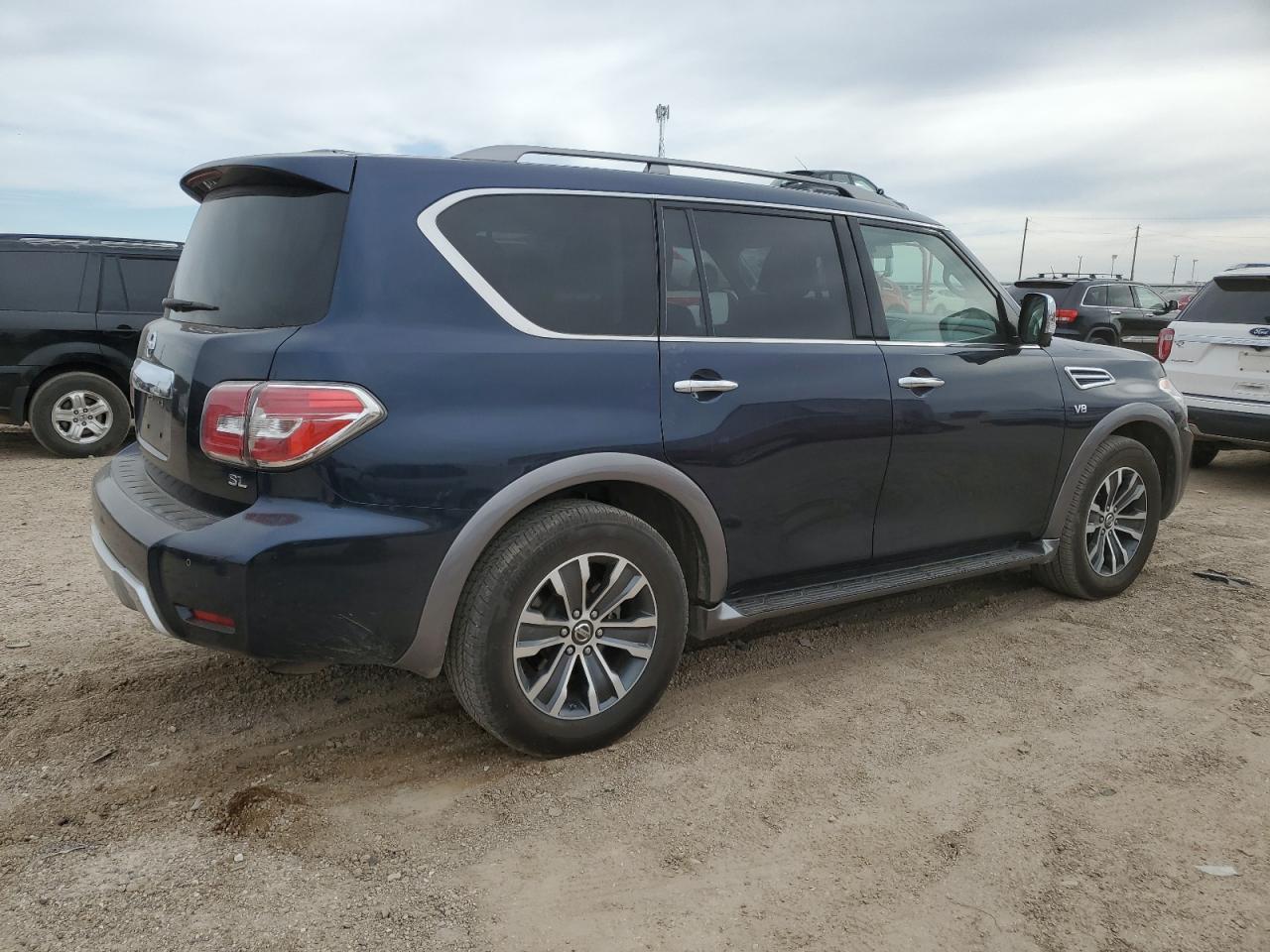 2018 Nissan Armada VIN JN8AY2ND6JX002062 Copart auction photo, hail damage thumbnail 3