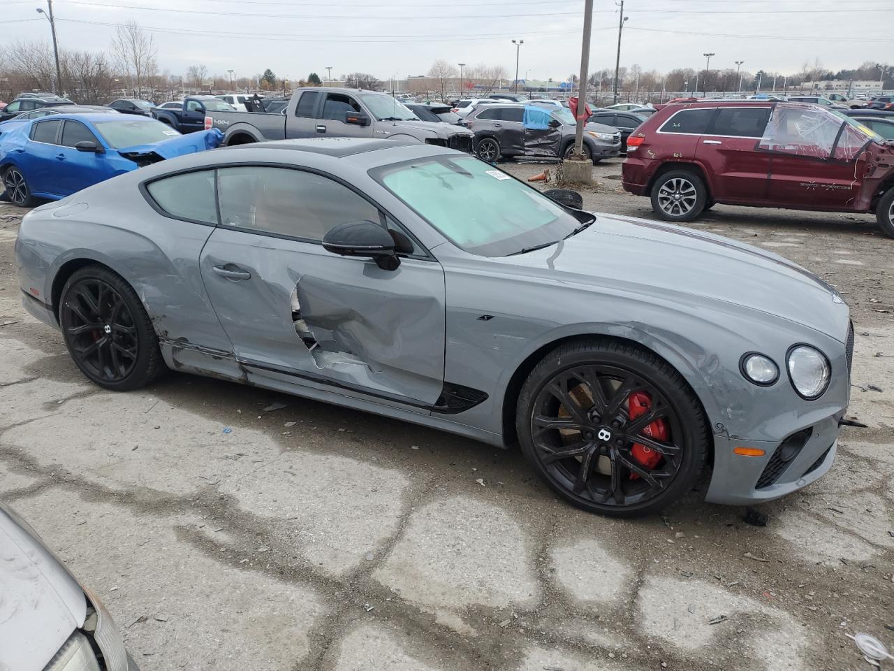 2023 Bentley Continental VIN SCBCG2ZG9PC011188 Copart auction photo, side damage thumbnail 4