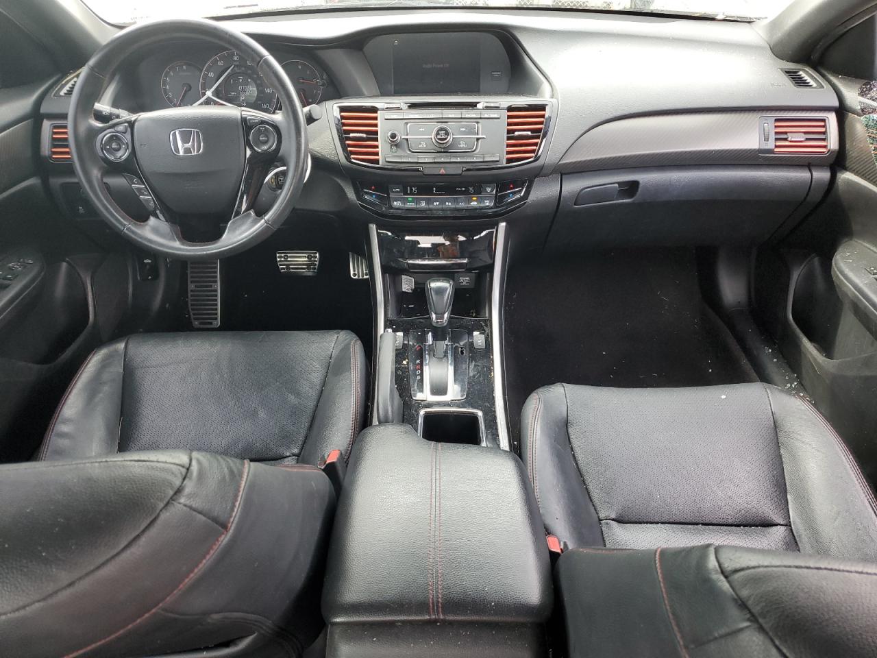 2017 Honda Accord VIN 1HGCR2F10HA261389 Copart auction photo, top/roof damage thumbnail 8