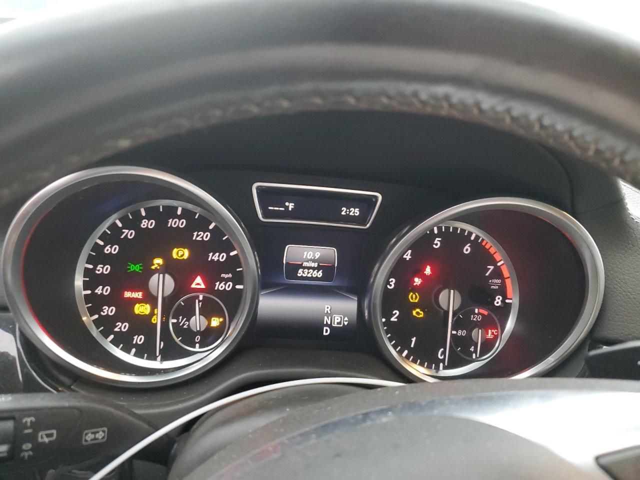 2015 Mercedes-Benz M-klasse VIN 4JGDA5GB9FA504080 Copart auction photo, front end / side damage thumbnail 9