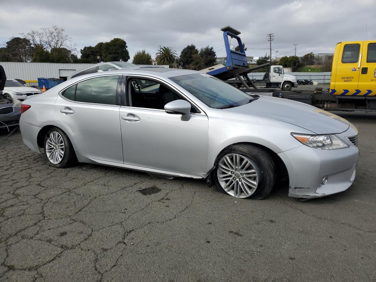 2015 Lexus ES VIN JTHBK1GG3F2206937 Copart auction photo, side damage thumbnail 4